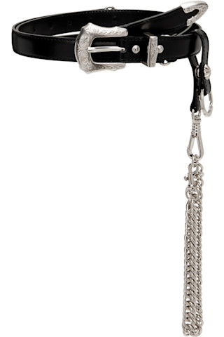 Toga Pullaのブラック Chain Key Ring ベルトがセール中