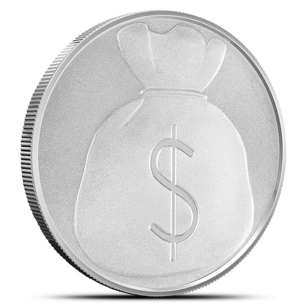1 oz Silver Emoji Money Bags Round - Provident Metals™