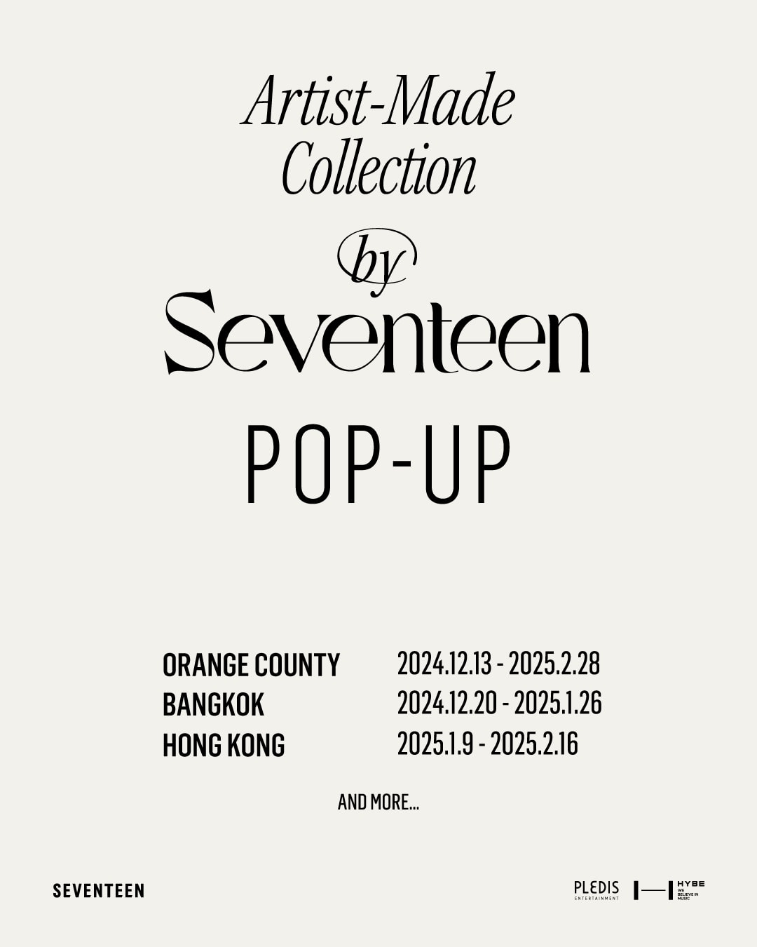 Artist-Made Collection by SEVENTEEN POP-UP in BANGKOK