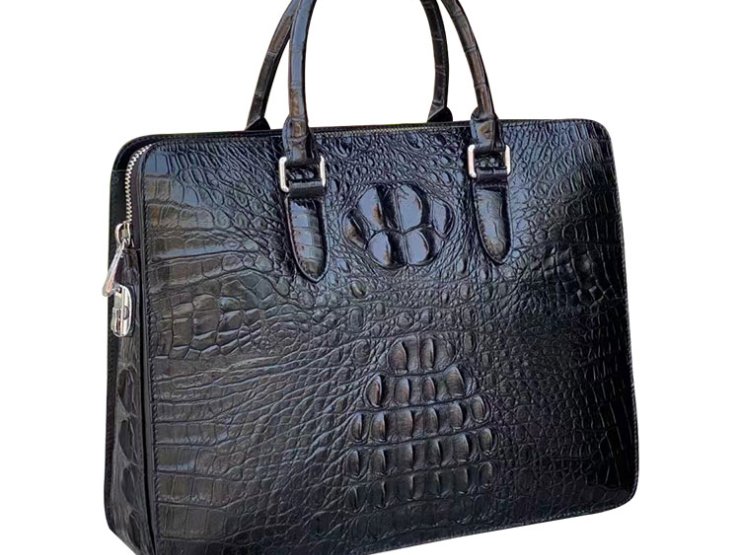 Whatna ワニ革 本革 ビジネス バッグメンズ 2way ショルダー 手提げ