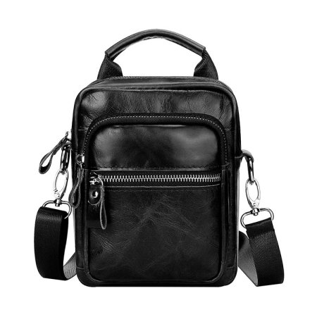 Whatna 天 然 牛 革 ミニショルダーバッグ メンズ 3wayクラッチ 斜め