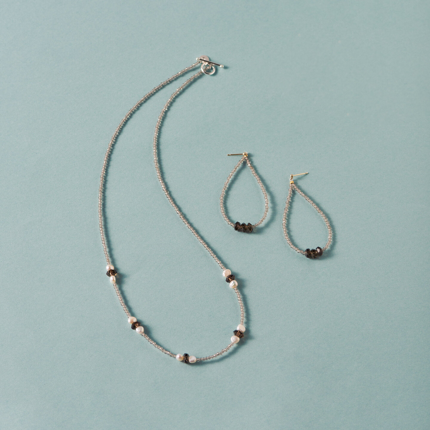 les bon bon｜haze dot necklace ネックレス 天然石 水晶 - H.O.V