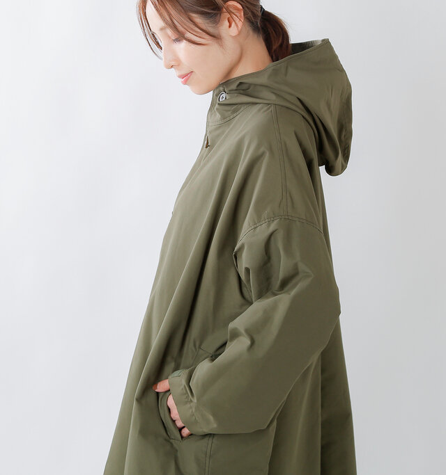 TRAVAIL MANUEL｜ライトグログランビッグパーカコート tm4003-rf