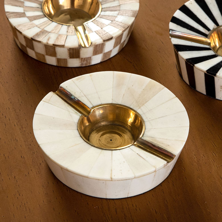 ラウンド灰皿 3タイプ MONIQUE CHARTLAND ボーン おしゃれ [90060-a