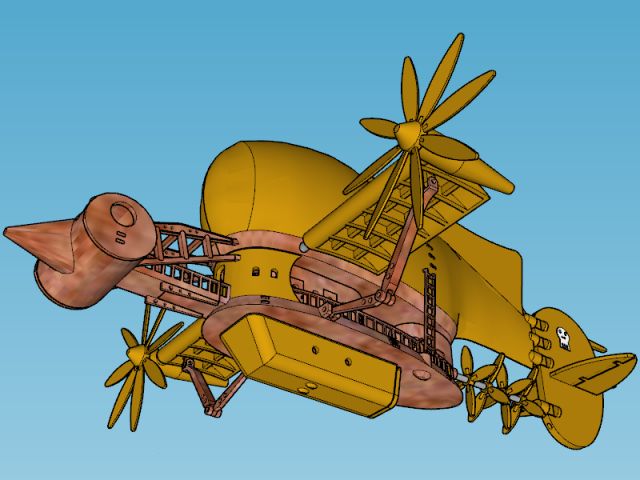 天空の城ラピュタ タイガーモス号 by Imura Works JP コミュニティ