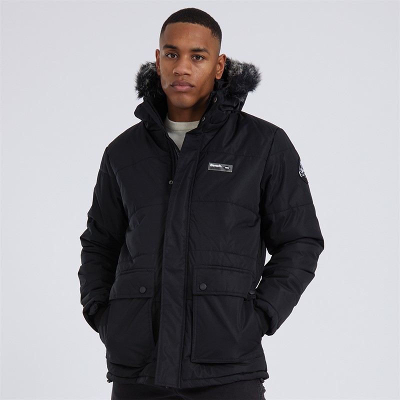 Buy Bench Mens Koufax Padded Parka Black