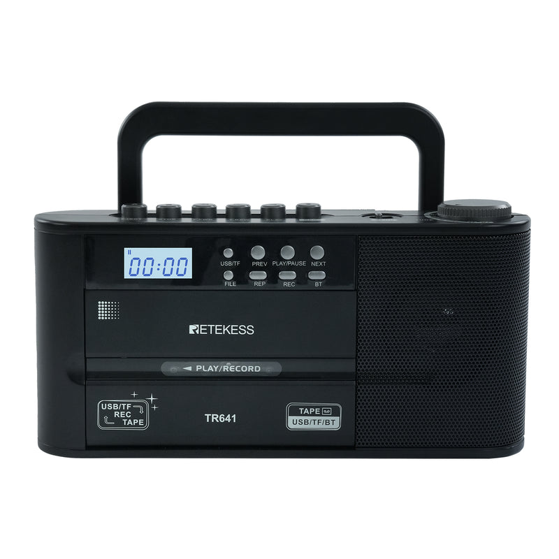 TR641 カセットプレーヤー ポータブルカセットテープ AM FMラジオ付き