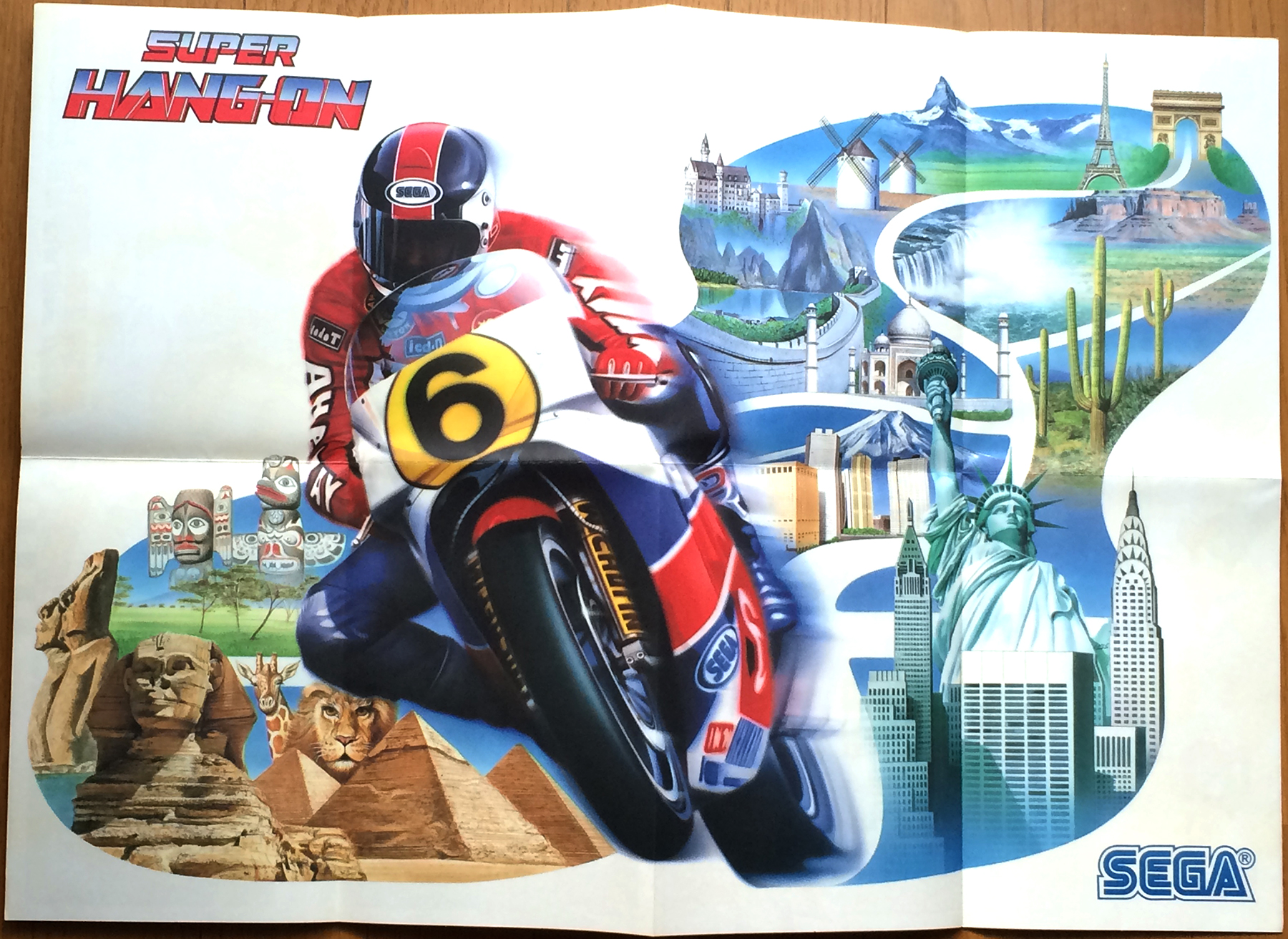 セガ「スーパーハングオン」パンフレット/SEGA 
