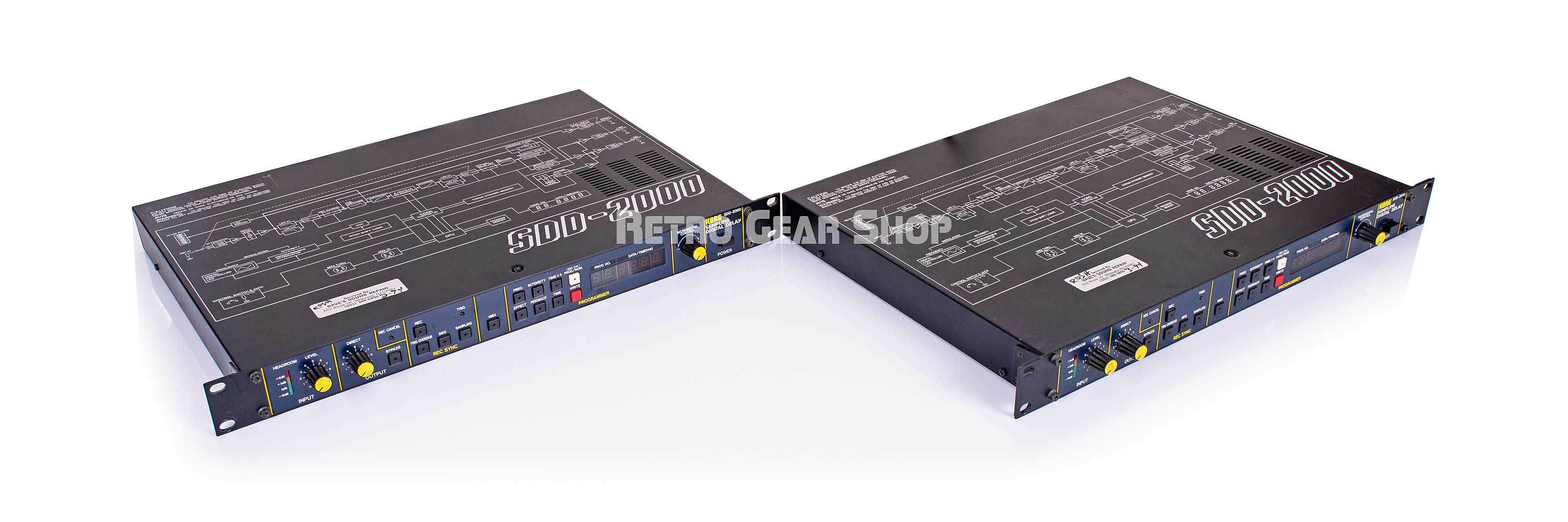 Korg SDD-2000 Sampling Digital Delay Pair Effect Unit Vintage Rare