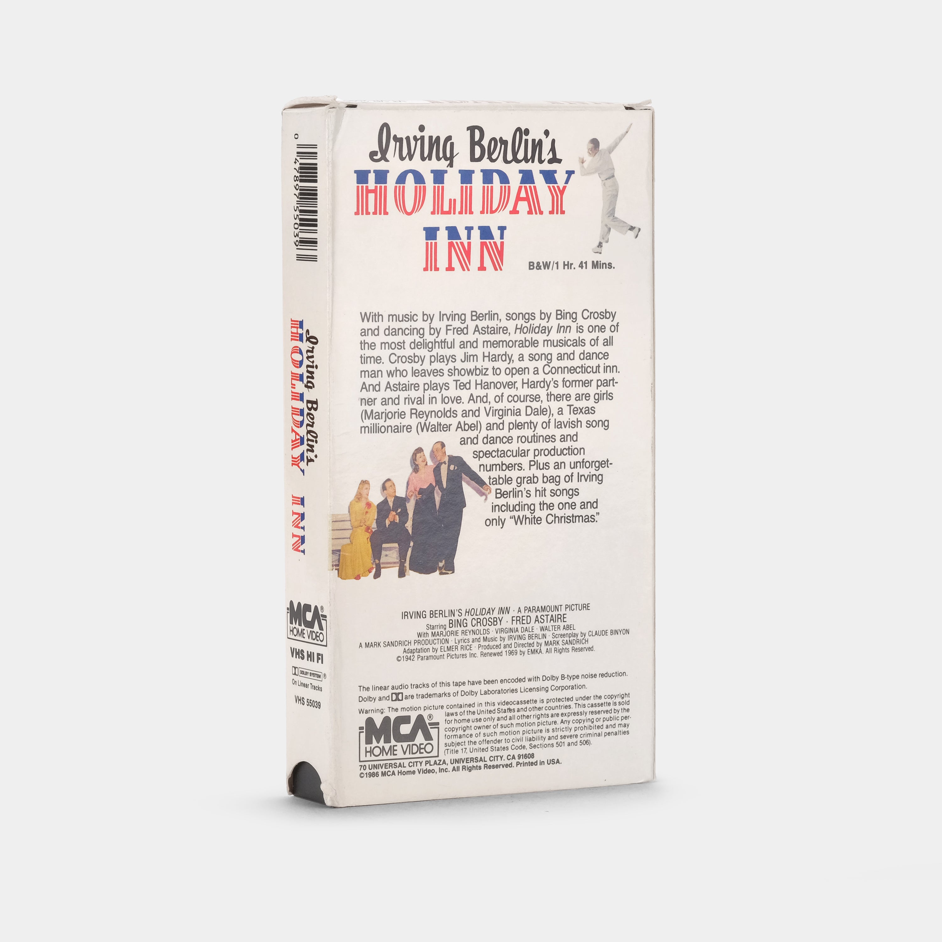 Irving Berlin's Holiday Inn VHS Tape