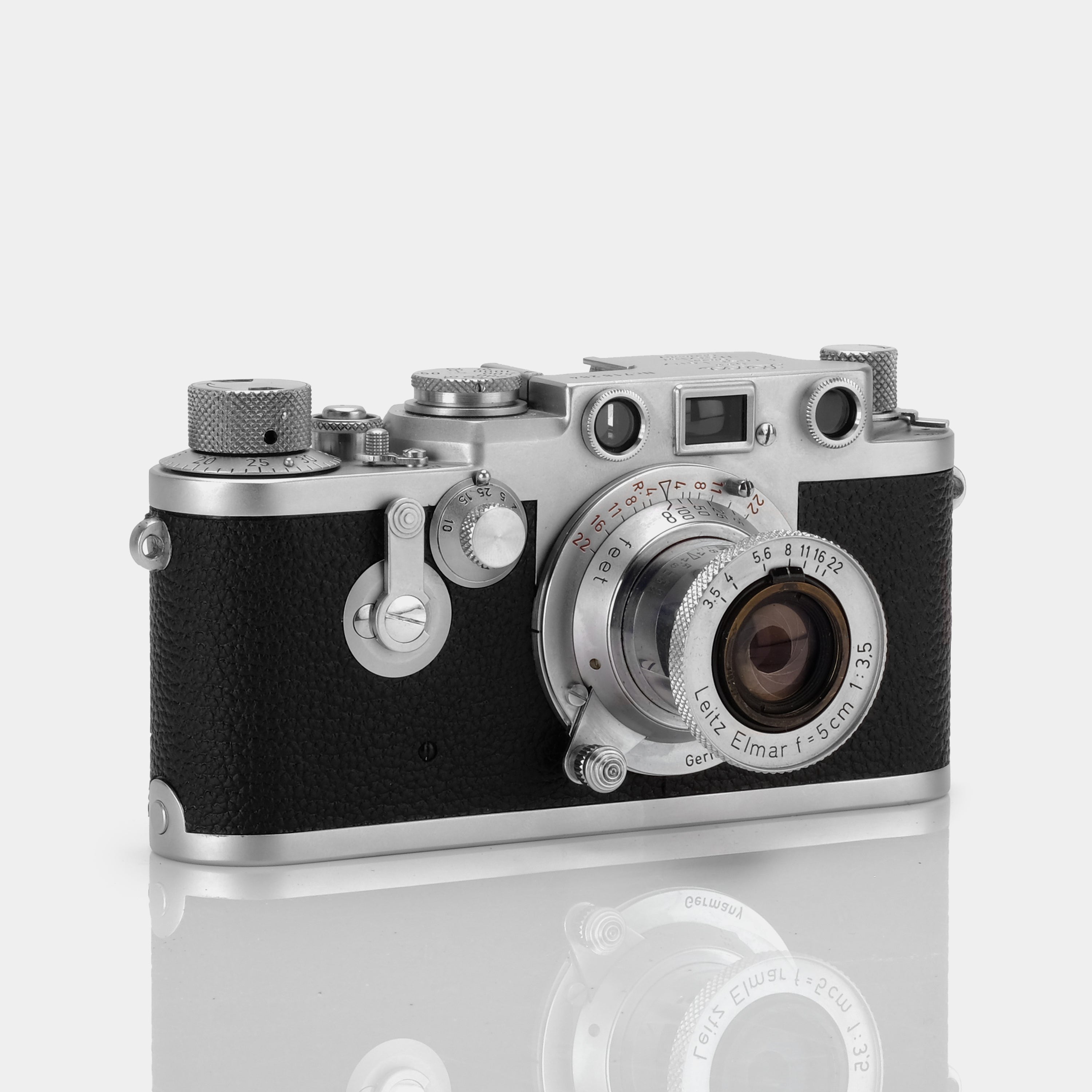 Leica IIIF RD/ST 35mm Rangefinder Film Camera With Lenses and Accessor