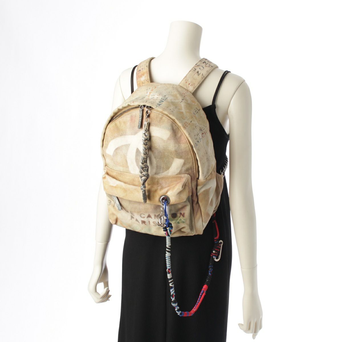 シャネル 14SS マトラッセ ロゴ ココマーク グラフィティ リュック