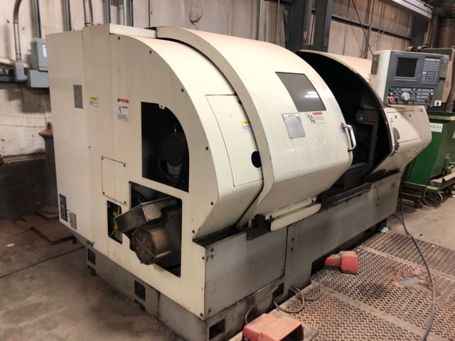 Okuma Crown L1420 CNC Lathe, 2000 - Chip Conveyer Included