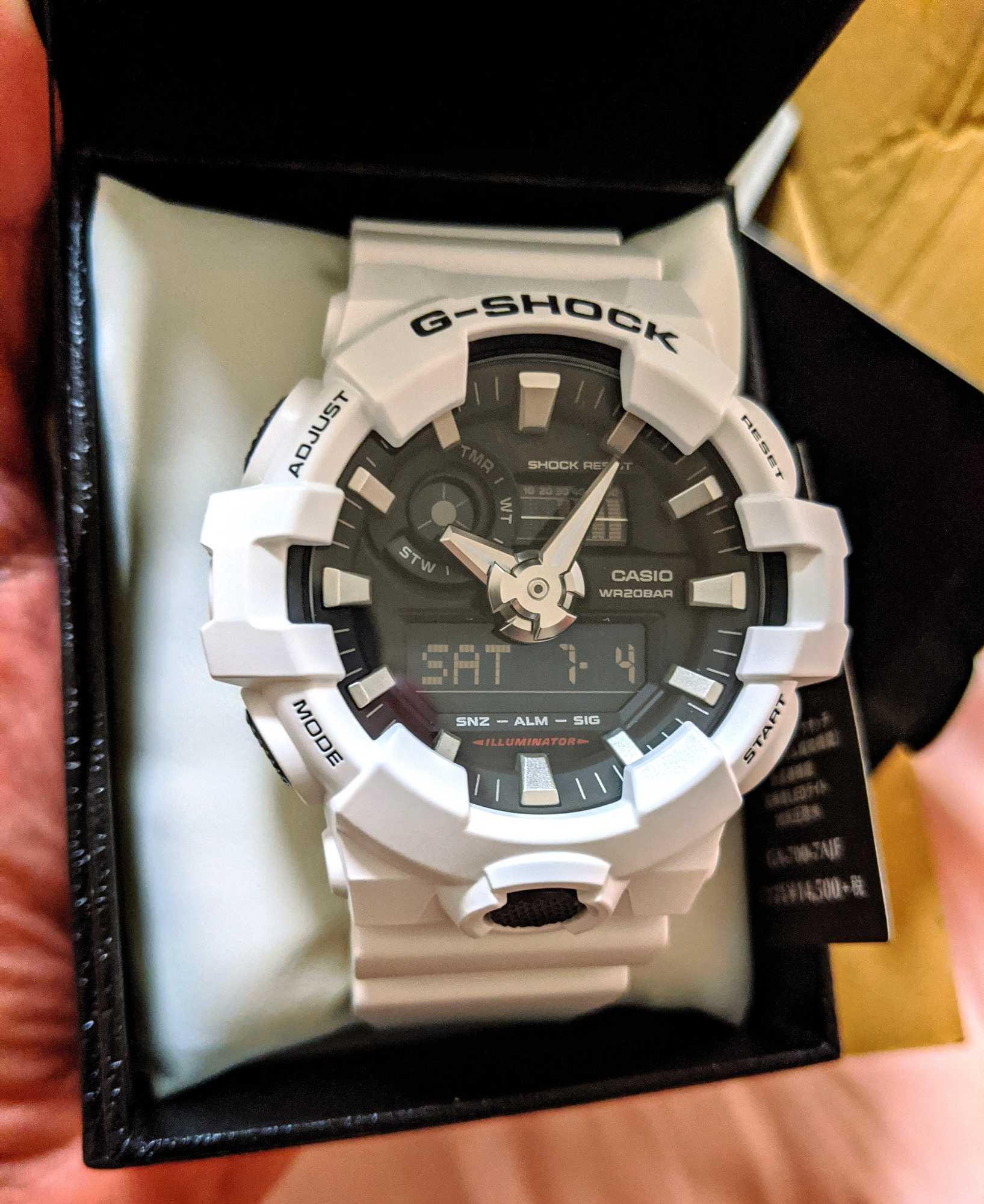 G-SHOCK GA-700-7AJF メンズ 腕時計 アナデジ ホワイト GA700 ビッグ