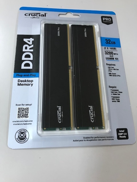 CP2K16G4DFRA32A [デスクトップ用 / DDR4 SDRAM（288pin） 32GB(16GB