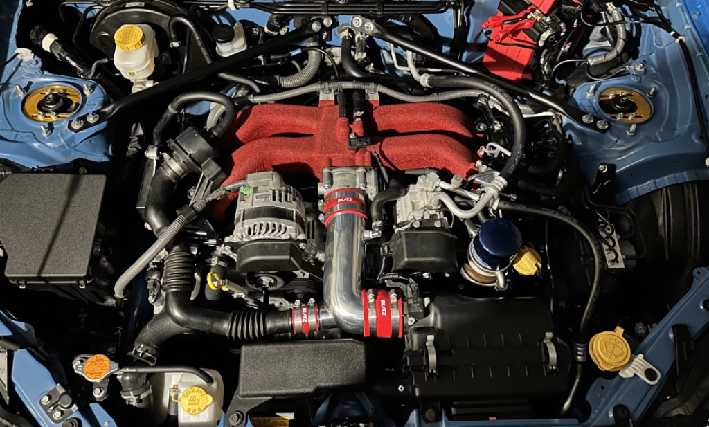 86/BRZ サクションキット インテークパイプ レッド ZN6/ZC6 後期MT