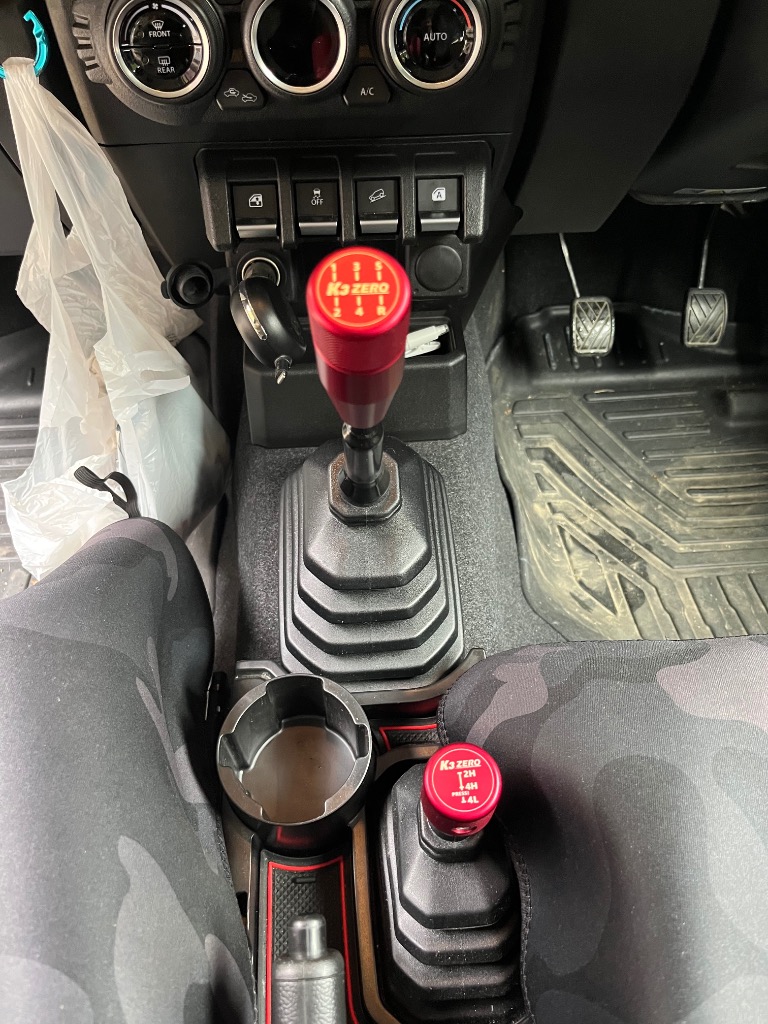 K3ZERO シフト・トランスファーノブセット レッド ジムニー JB64W