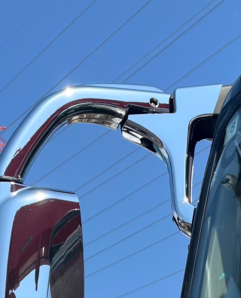 三菱 ふそう スーパーグレート 17 07 NEW メッキ ミラー ステー カバー