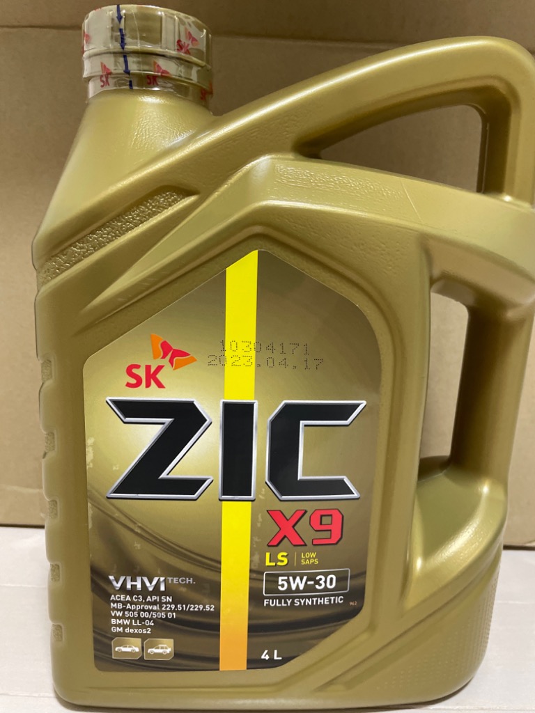 ogaさんSK ZIC X9 LS 5W-30 4Lディーゼルガソリンオイル3本 楽天市場