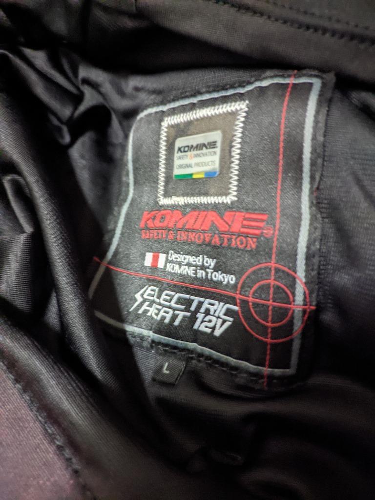 コミネ（Komine） バイク電熱ウェア EK-312 12V WPエレクトリック