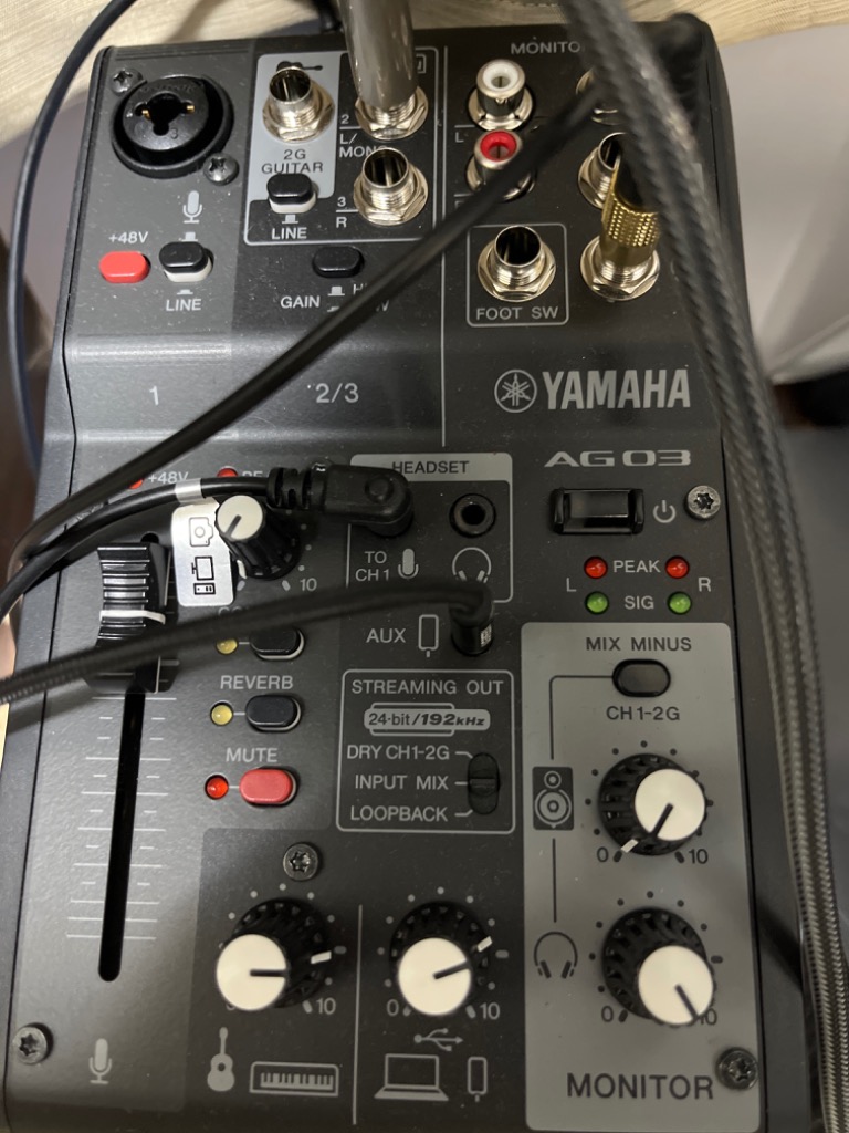 YAMAHA（ヤマハ） YAMAHA AG03MK2 B ブラック ライブストリーミング