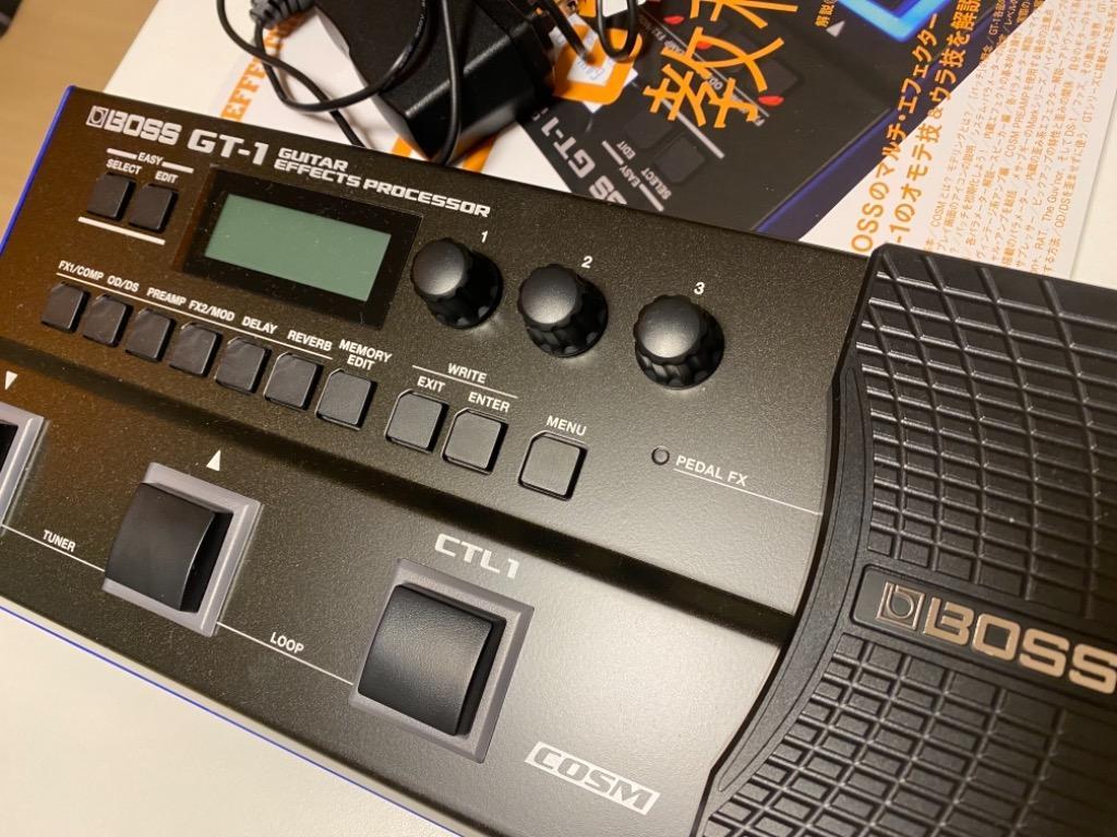 BOSS マルチエフェクター GT-1 + 純正アダプター 教科書 セット : 三木