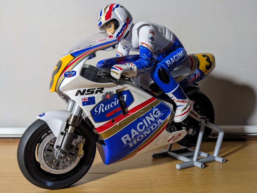 京商/34937T1 1/8 EP バイク ハングオンレーサー Honda NSR500 1991
