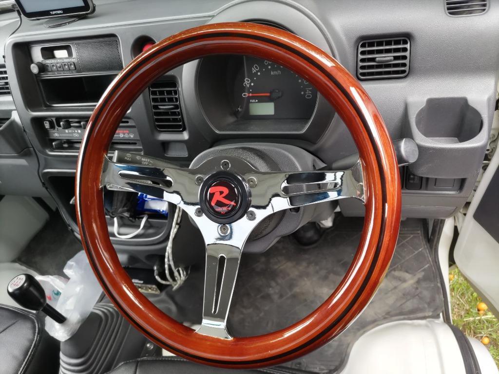 ナルディ タイプ 高級 ウッド ステアリング 35パイ 本杢 : エス