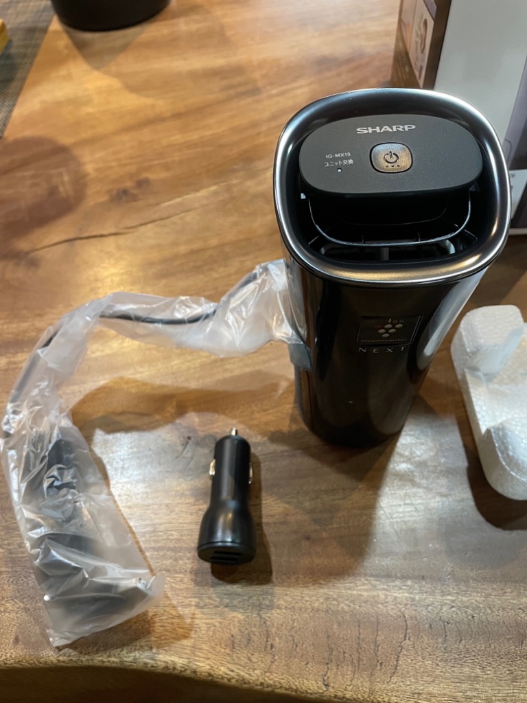 SHARP（シャープ） イオン発生機 IG-MX15-B SHARP ブラック系 車載用