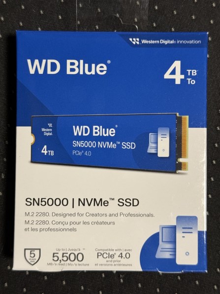 Sandisk WD Blue SN5000 NVMe WDS400T4B0E 価格比較 - 価格.com