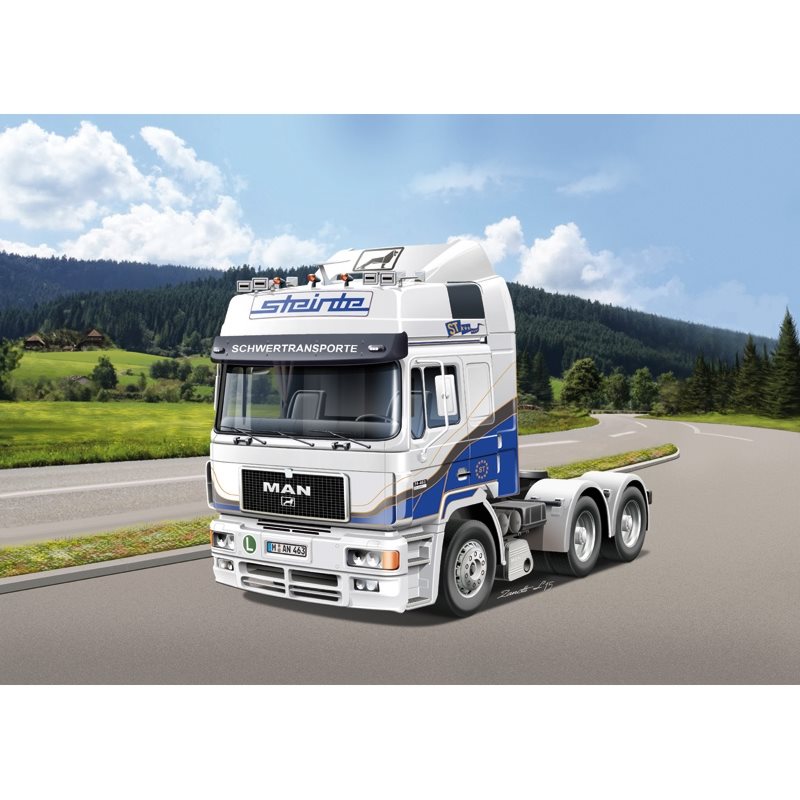 1/24イタレリカーテンサイドトレーラー/トラックプラモデルスカニアman