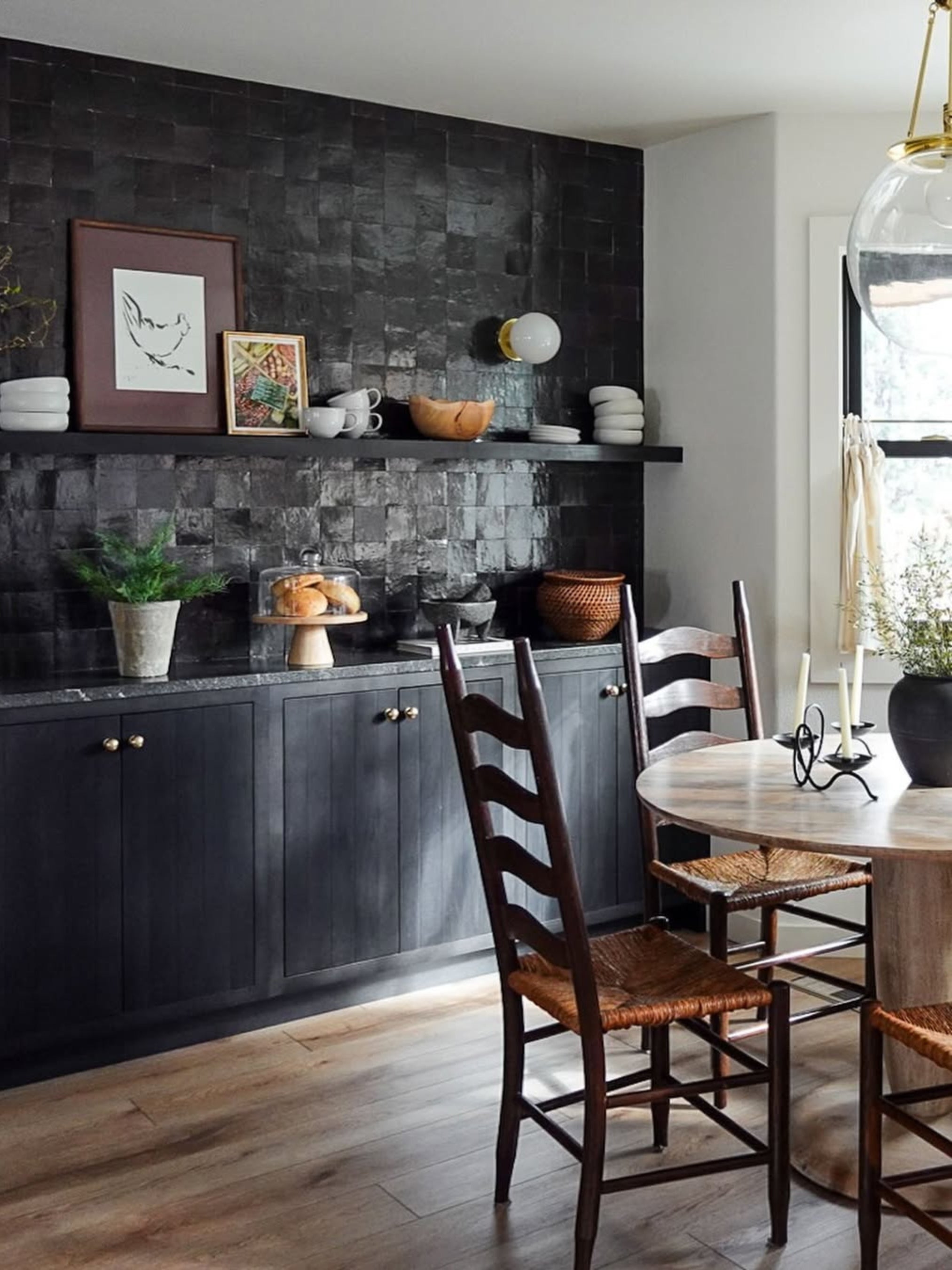 Black 4x4 Zellige Tile