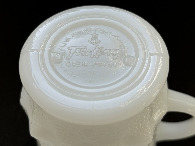 ファイヤーキング キンバリー 白 ホワイト マグカップ Fire-king USA
