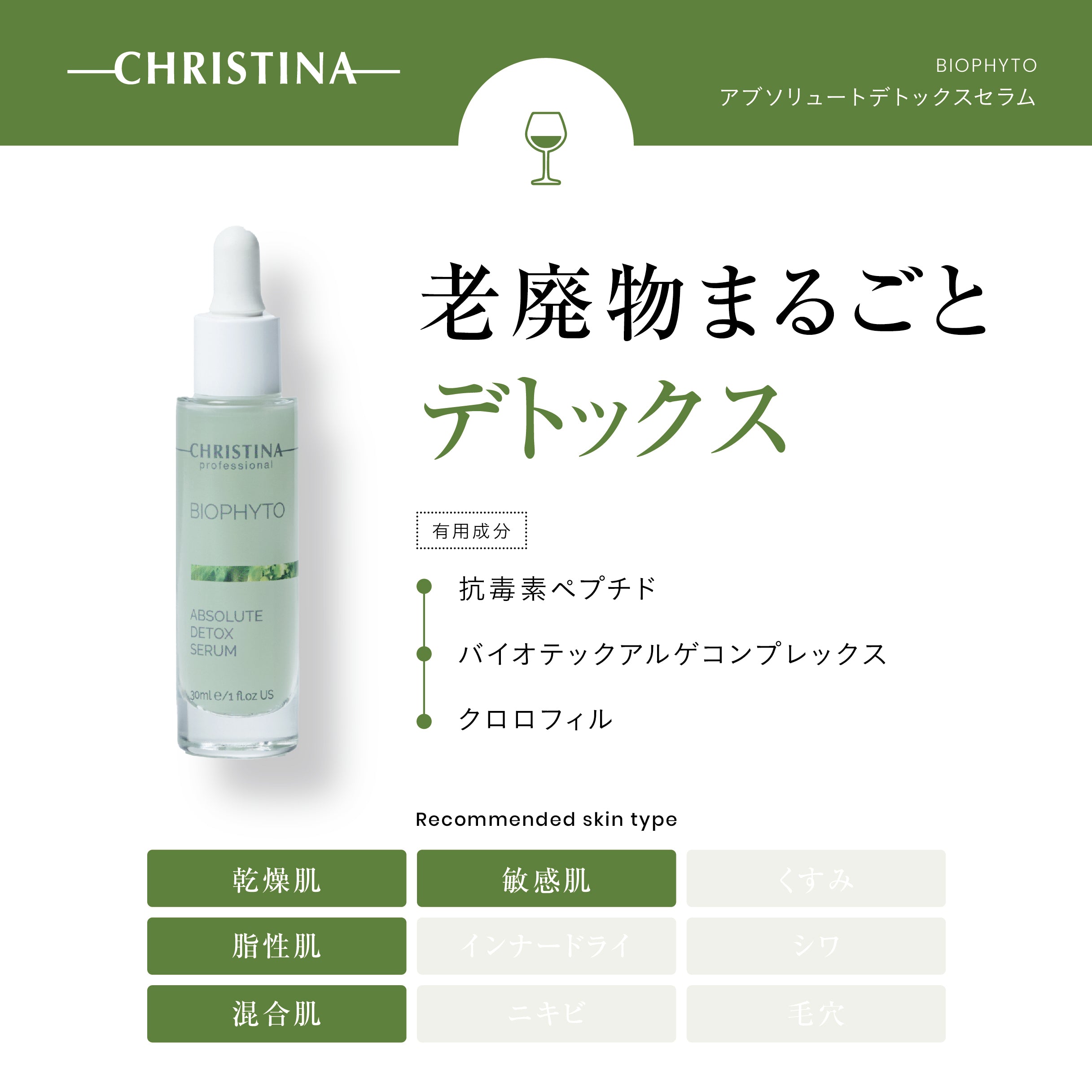 クリスティーナ】ビオフィート | アブソルートデトックスセラム – Rist