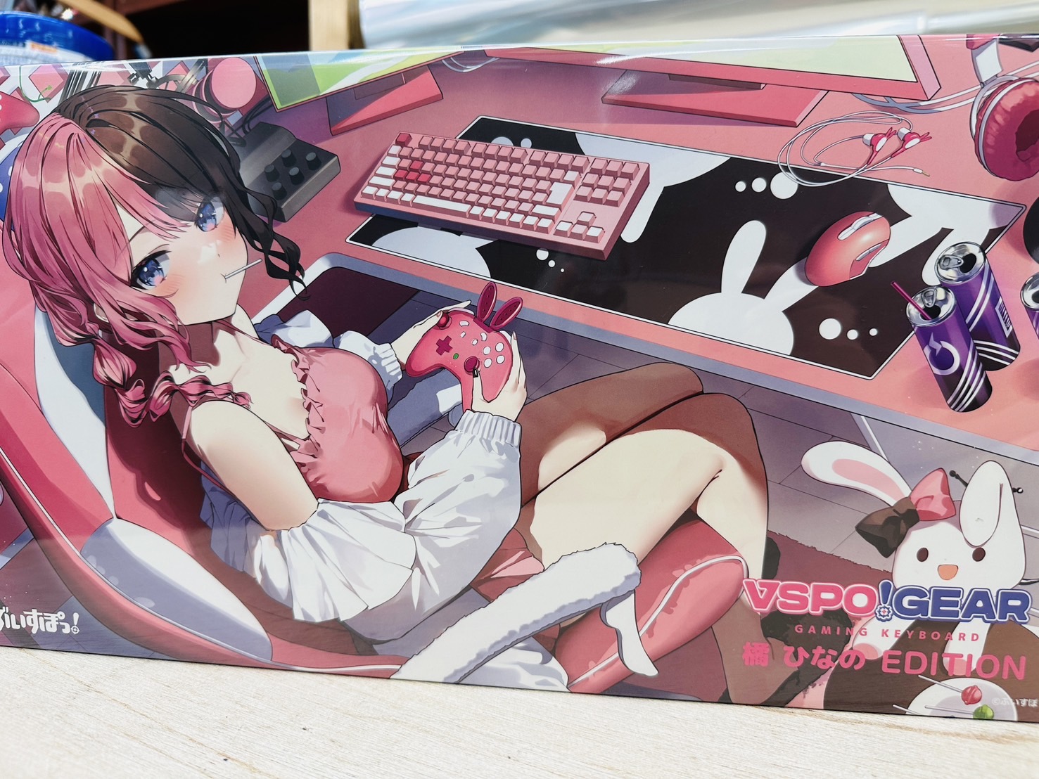 □《VSPO!GEAR ゲーミングキーボード 橘ひなのEDTION》お持ち込み頂き