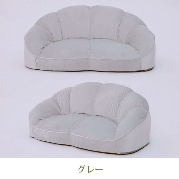 直送】くすみダスティカラーのシェルソファ/1.5人掛け｜かわいいお姫様