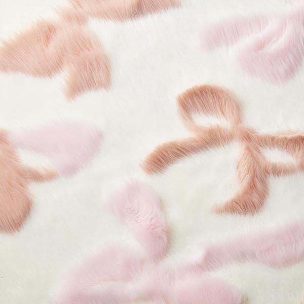 ふんわリボンラグ(長方形・130×180)｜かわいいお姫様インテリア家具