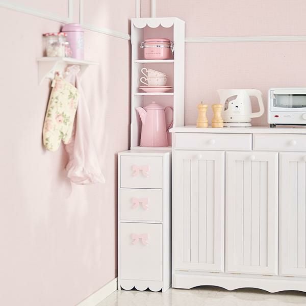 直送】ジャルダンサイドチェスト｜かわいいお姫様インテリア家具・雑貨