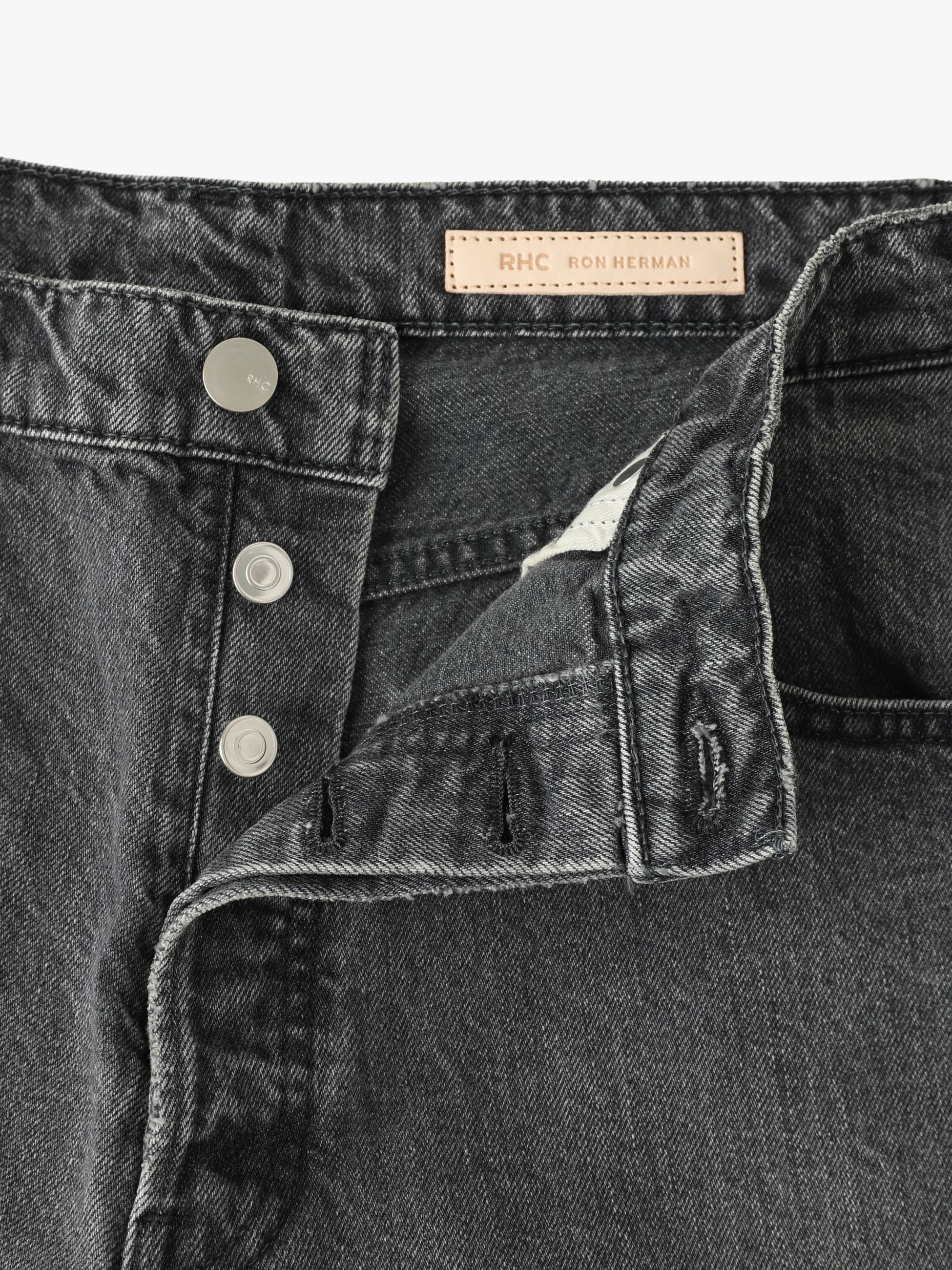 ロバート ワイドフィット ブラックデニムパンツ｜RHC(アールエイチシー