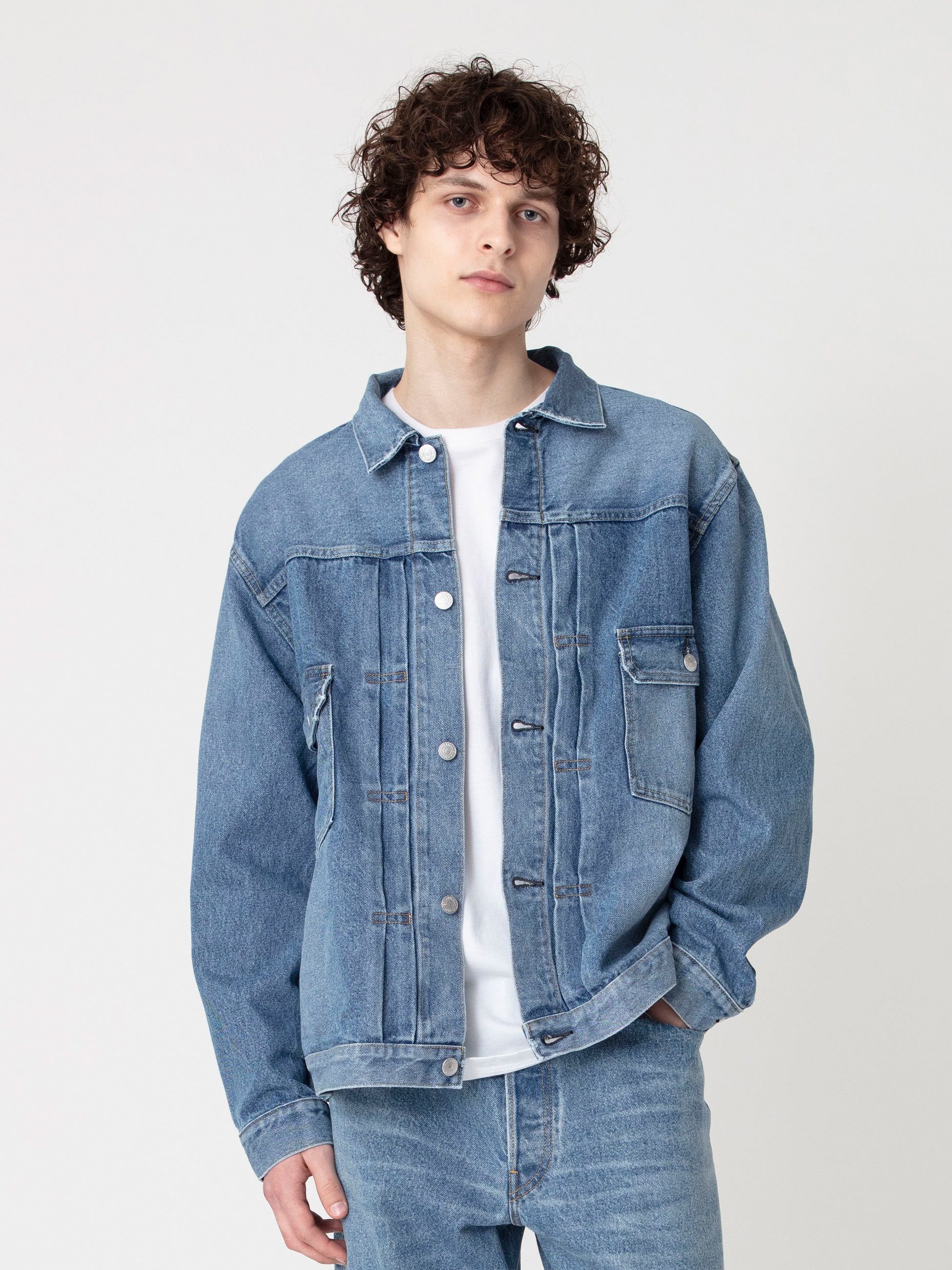 リサイクルコットン ユーズド デニムジャケット｜Ron Herman DENIM