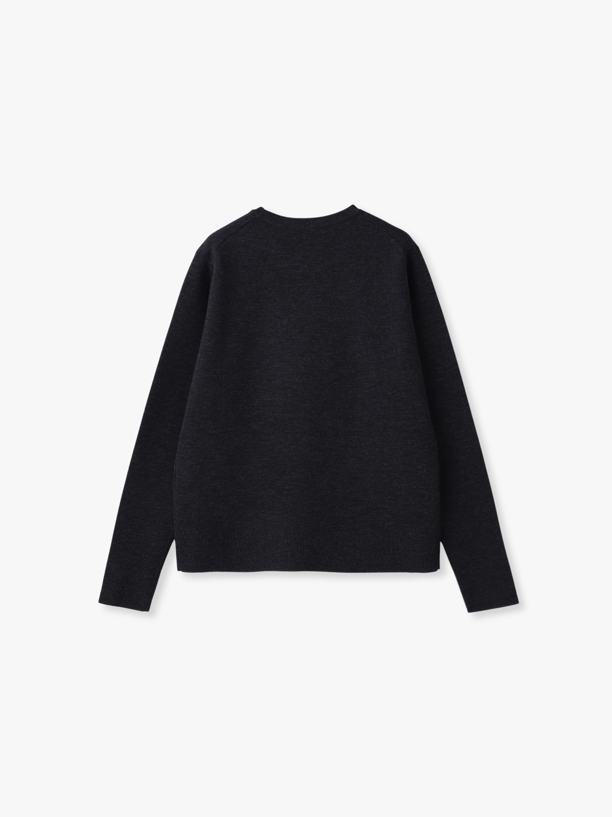 ハイゲージ ミラノリブ クルーネック ニット プルオーバー｜ebure