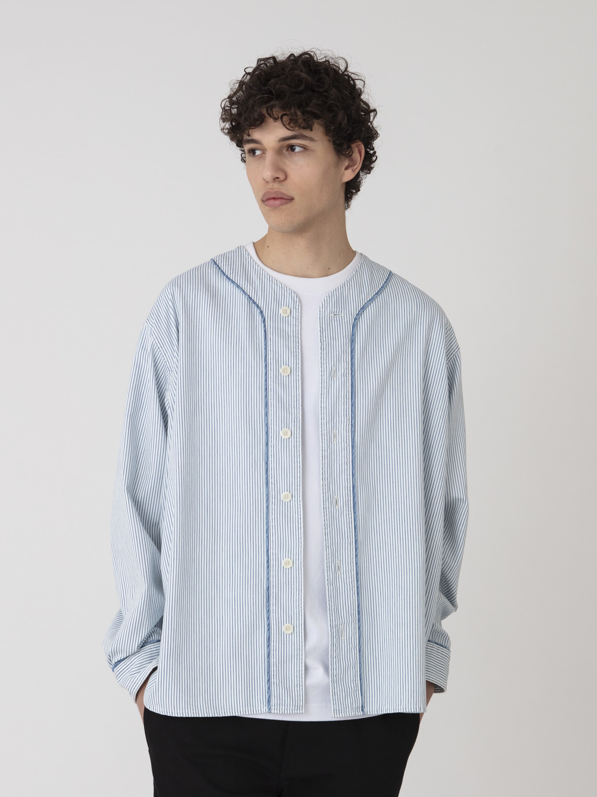 インディゴ ベースボールシャツ｜RHC(アールエイチシー)｜Ron Herman