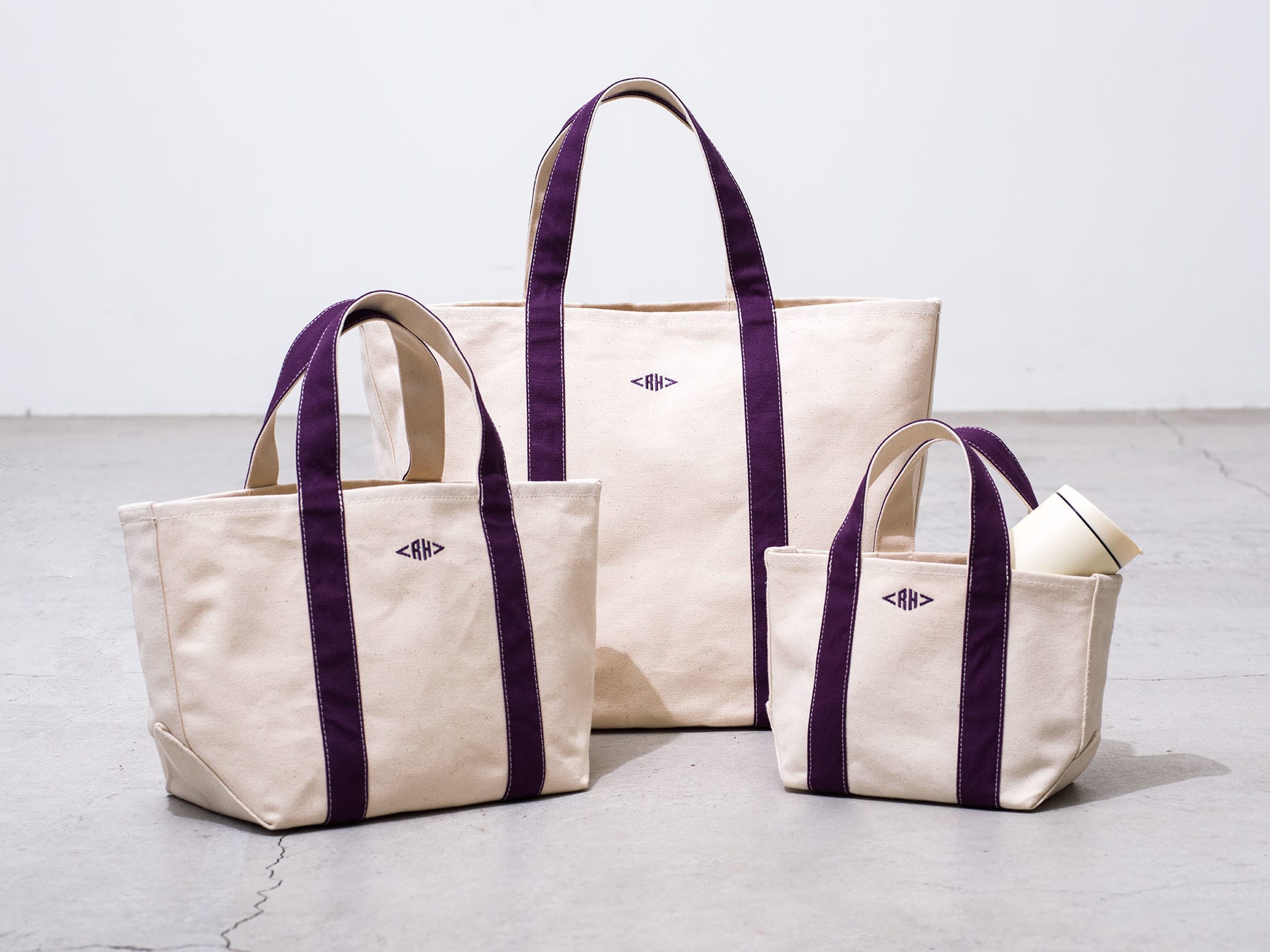 RH California Organic Canvas Tote Bag New color News｜Ron Herman