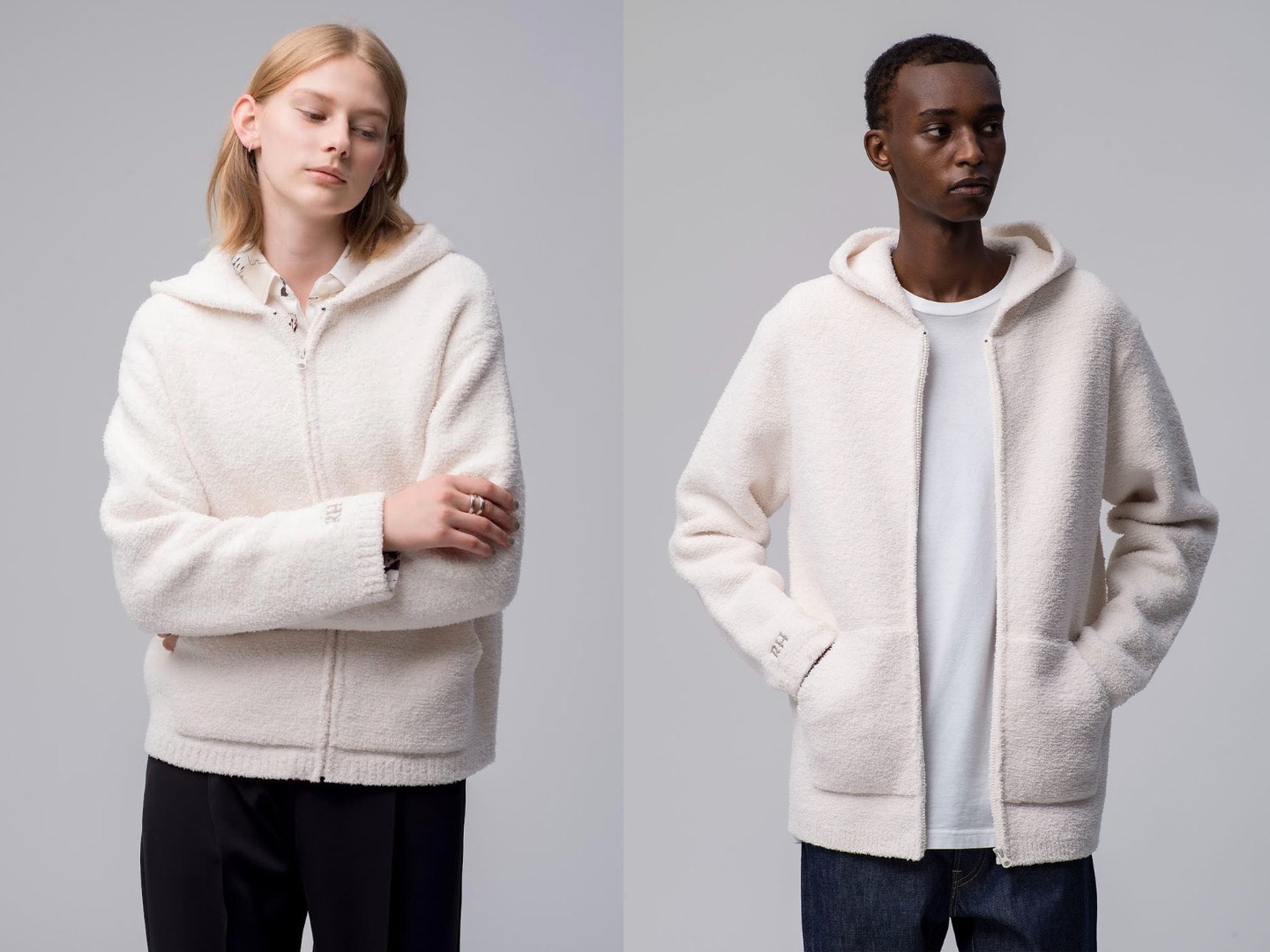 BAREFOOT DREAMS for Ron Herman Eco CozyChic® White Collection