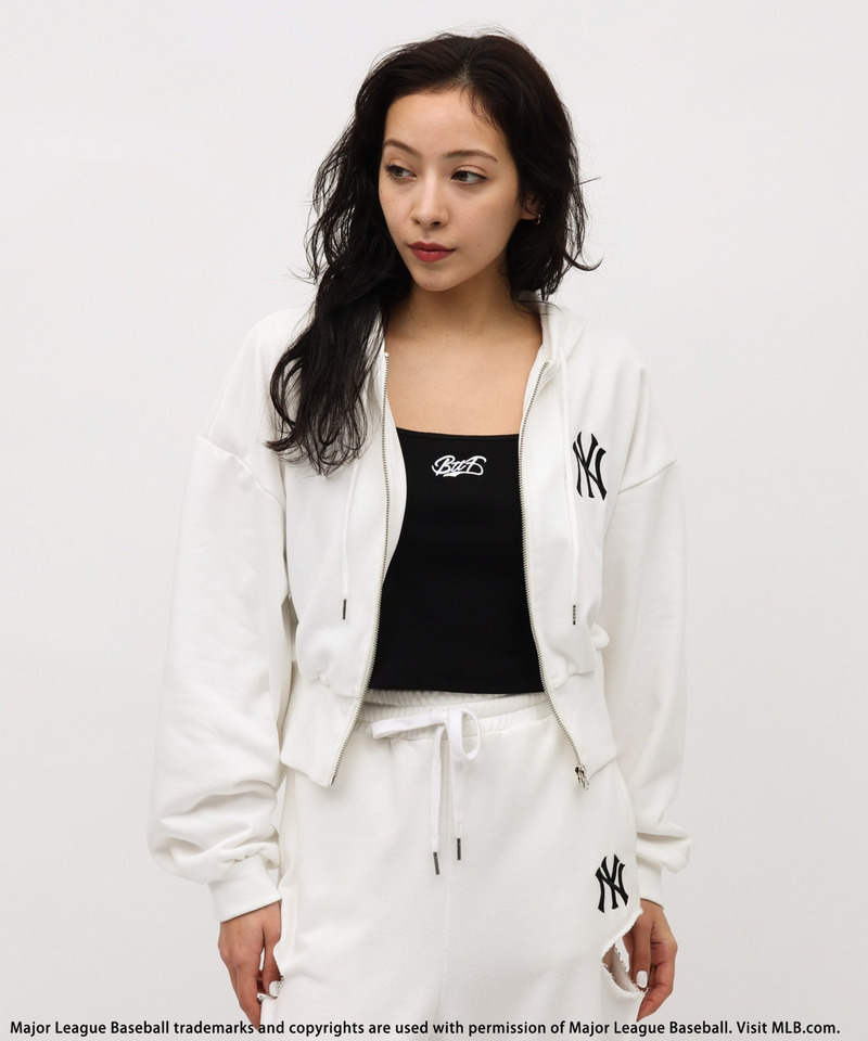 MLB】刺しゅうロゴショートZIPパーカー｜BACK TO THE FIELD バック