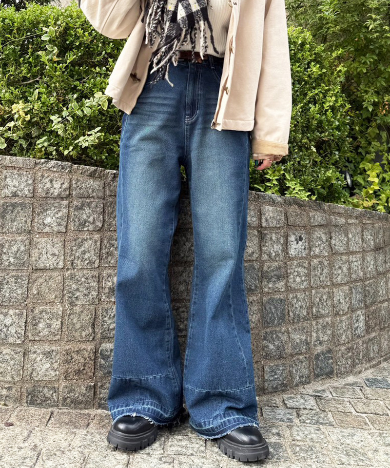 MIX DENIM フレアパンツ｜DOUBLE NAME ダブルネーム 商品詳細