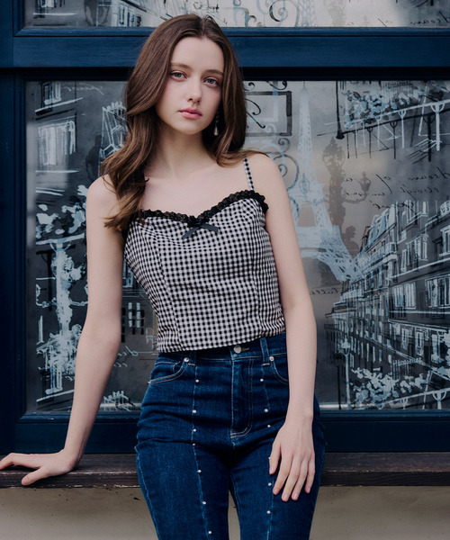 レーストリミングリボンキャミソール｜ROYAL PARTY ロイヤルパーティー