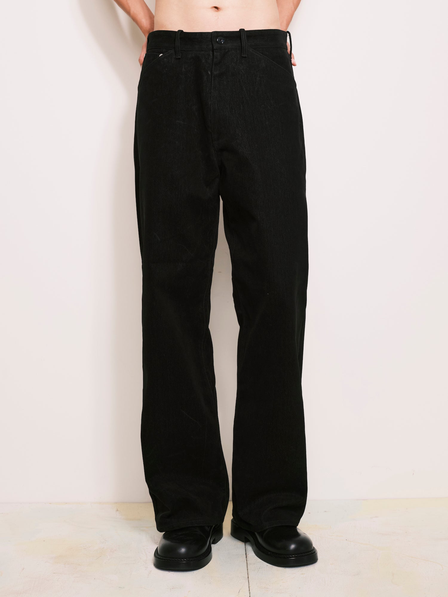 OMAR AFRIDI / 5 Pkt Trousers Black - Road Sign