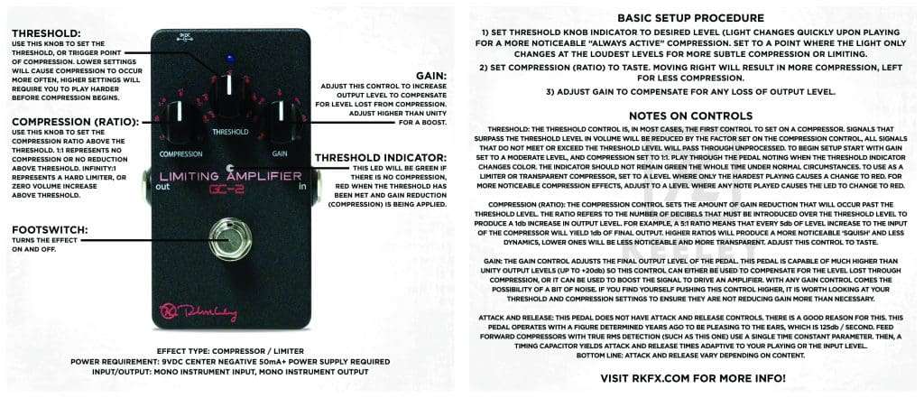 Keeley Compressor GC-2 Limiting Amplifier - Keeley Electronics