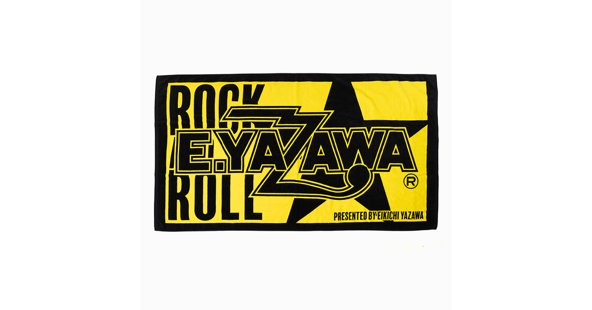 矢沢永吉 タオルケット シングルサイズ レア 希少 黒 星 ロゴ 矢沢永吉